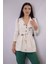 Ceket Model Bluz Ekru-Kahve 5