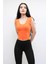 Süveter Model Triko Bluz Turuncu 2