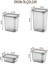 4lü Renkli Etiketli Peggy Dikdörtgen Saklama Kabı Seti 1x(1500+1150+800+400 ml) Antrasit 5