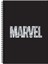 Keskin Color Marvel Spiralli Not Defteri, Sert Kapak, Kareli, 100 Yaprak, (17X24 Cm), Siyah 1