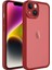 Apple iPhone 14 Kılıf Metal Kamera Korumalı Transparan Renkli Kapak 1