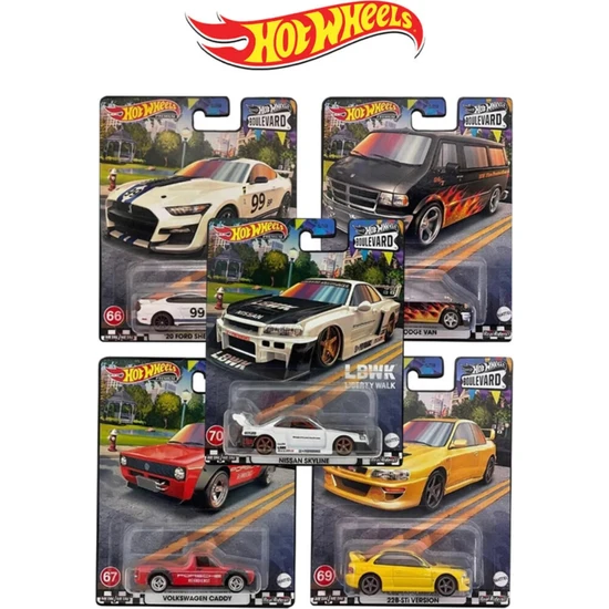 Hot Wheels Premium Boulevard 2023 5’li Set