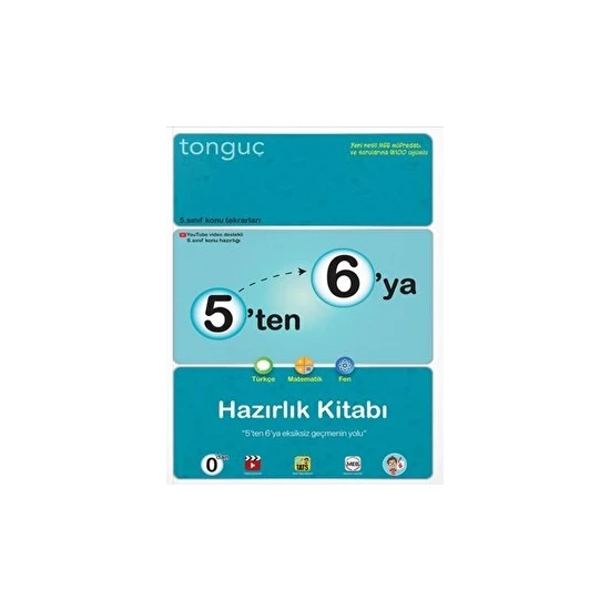 Tonguç Akademi 5'ten 6'ya Hazırlık Kitabı Tonguç Akadem