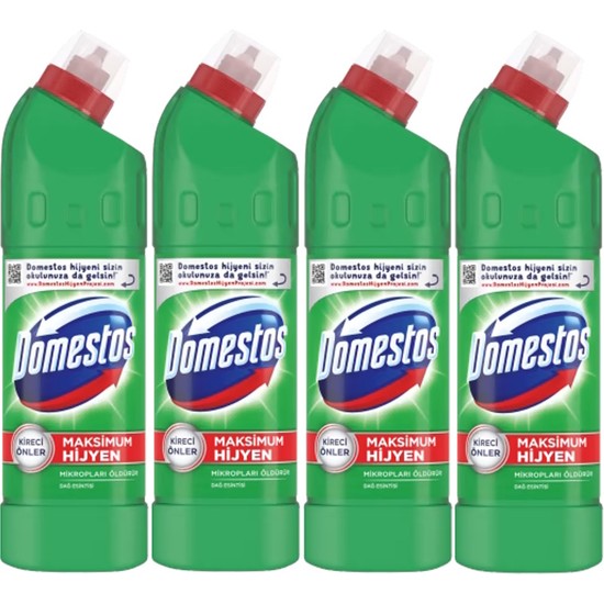 Domestos Çamaşır Suyu 750 Ml Dağ Esintisi 750 Ml X 4 Adet Fiyatı 8165