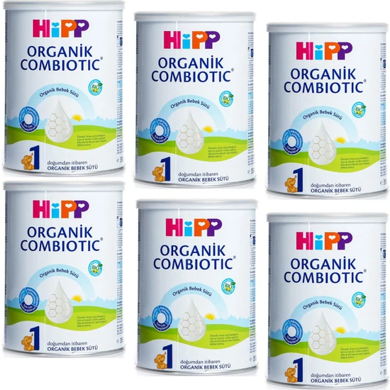 Hipp 1 Organik Combiotic Bebek Sütü 350gr 6 Adet