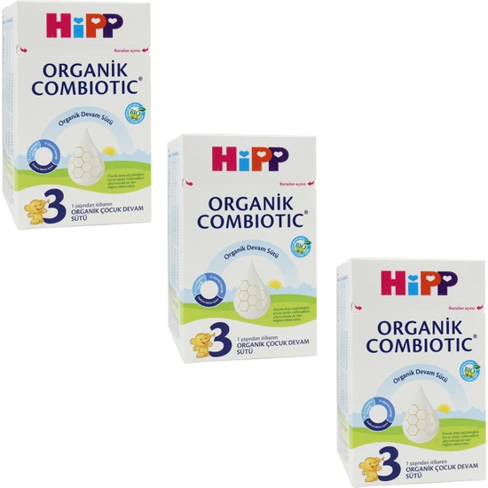 Hipp 3 Organik Combiotic Devam Sütü 800gr 3 Adet