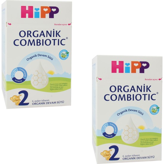 Hipp 2 Organik Combiotic Toz Devam Sütü 800 gr Sütlü 6-9 Ay İçin 2 Adet