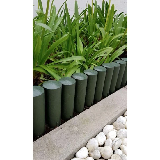 Star Garden Plastik Çim Bordürü 2.3 Metre Çim Ayırıcı Yeşil
