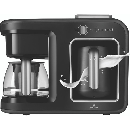 Karaca Hatır Plus Mod 5 In 1 Konuşan Kahve ve Çay Makinesi Black Chrome