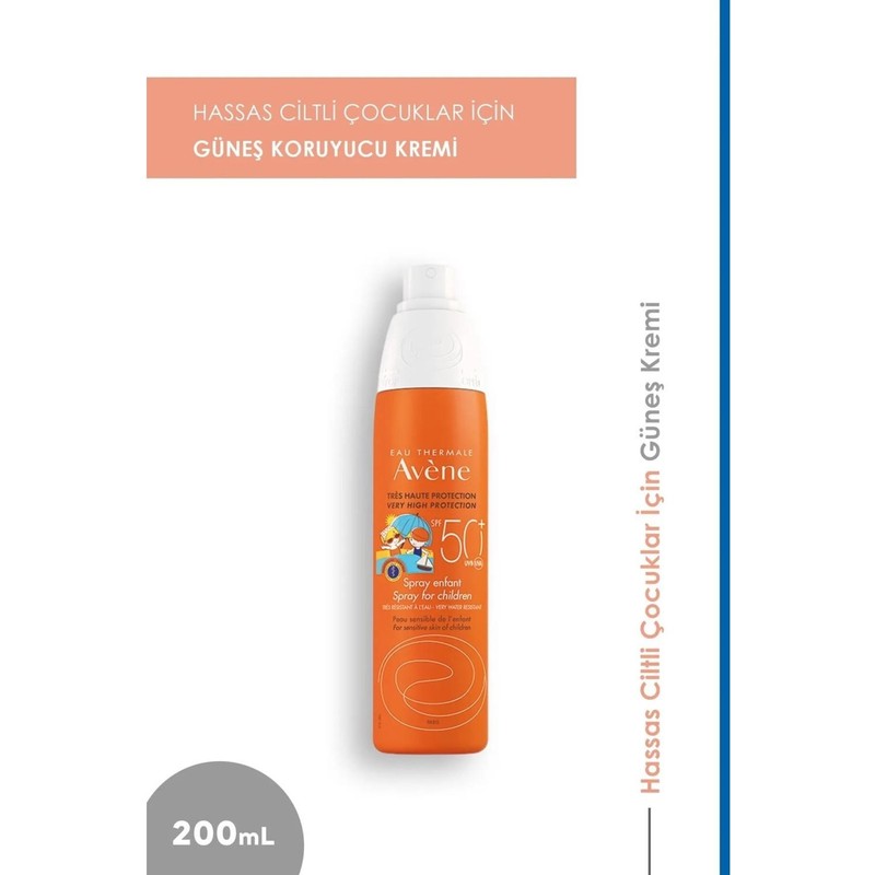 Avene Enfant SPF50+ 200Ml Hassas Ciltler İçin Çok Yüksek Güneş Koruyucu Sprey