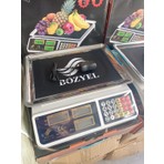 Bozyel 40 kg Kapasiteli Kırılmaz Tabanlı Pilli ve Şarjlı Hesaplamalı Terazi