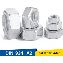 Norm M3 Inox Metrik Somun Paket 100 Adet