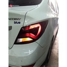 Hyundai Accent Blue Stop Farı LED Görünümlü Folyo Kaplama - Stop Kaplama