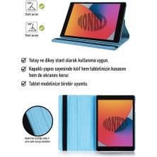 Jolita iPad 8. Nesil 10.2 Inç Uyumlu Turkuaz Tablet Kılıfı Dönebilen Standlı Dönerli Suni Deri