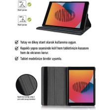 Jolita iPad 8. Nesil 10.2 Inç Uyumlu Siyah Tablet Kılıfı Dönebilen Standlı Dönerli Suni Deri