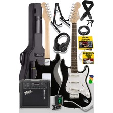 Midex RPH30WBS-AMP Elektro Gitar Seti 25W Şarjlı Amfi Kulaklık Gigbag Bluetooth Usb Full Set