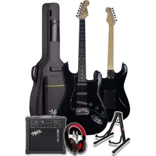 Midex RPH30XHD-AMP Elektro Gitar Seti 25 WATT GAİN'Lİ Bluetooth Şarjlı Amfi ve Full SET