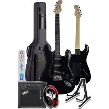 Midex RPH30XHD-AMP Elektro Gitar Seti 25 WATT GAİN'Lİ Bluetooth Şarjlı Amfi ve Full SET