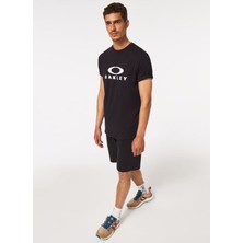 Oakley Bisiklet Yaka Baskılı Siyah Erkek T-Shirt FOA402167 O Bark 2.0