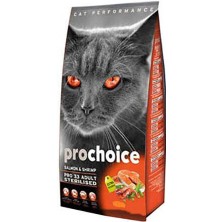 Pro Choice Pro 33 Sterilised Somonlu Karidesli Kedi Maması 15 kg - Farmapets