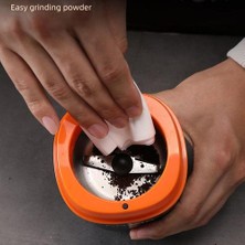 Haitn Mini Elektrikli Kahve Öğütücü Makinesi Fasulyeleri Somun Tohum Kahve Çekirdeği Kırıcı Taşlama Makinesi 150 W Siyah / Beyaz | Manuel Kahve Öğütücüleri (Siyah) (Yurt Dışından)