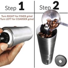 Haitn Seramik Çapak Manuel Kahve Öğütücü Taşınabilir El Krank Paslanmaz Kahve Değirmeni Gümüş | Manuel Kahve Öğütücüleri (Yurt Dışından)