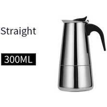 Htun 300 ml Açık Taşınabilir Paslanmaz Çelik Anti Haşlanma Cezve Italyan Mocha Kahve Latte Pot Ev Isıtmalı Kahve Cihaz | Kahve Tencereler (Yurt Dışından)