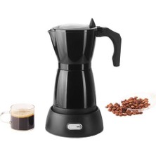 Htun 300 ml Dayanıklı Elektrikli Moka Pot, Büyük Kapasiteli Elektrikli Kahve Makinesi, Ev Için Kahve Aksesuarı | Kahve Kapları (Yurt Dışından)