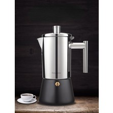 Htun Moka Pot Espresso Ev Cezve Indüksiyon Ocak Isıtma Kahve Makinesi High End Paslanmaz Çelik Ürünler | Kahve Kapları (Yurt Dışından)