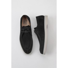 Bueno Shoes Siyah Süet Erkek Loafer 10M00673