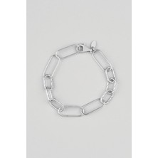 So CHIC Işıltılı 18 Ayar 19 cm Gümüş Bileklik