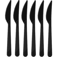 Kidspartim Siyah Plastik Bıçak