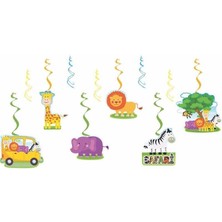 Kidspartim 6 Lı Tavan Süsü Safari