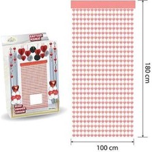 Kidspartim Metalize Kalpli Rose Gold Arka Fon Süs