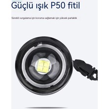 Go Biz P50 Şarj Teleskopik Alüminyum El Feneri, XHP50 Güçlü Işık El Feneri, Güç Ekran Usb, El Feneri Güçlü Çok Amaçlı Kamp Lambası Reflektör (Yurt Dışından)