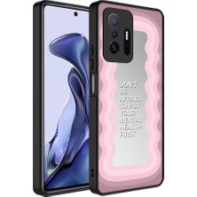 noktaks - Xiaomi Mi 11T 5G - Kılıf Aynalı Desenli Kamera Korumalı Parlak Mirror Kapak - Ayna - T26806