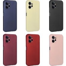 Fibaks Xiaomi Redmi Note 12 Kılıf Premier Yumuşak Sofr Mat Renkli İnce Klasik Standart Silikon Kapak