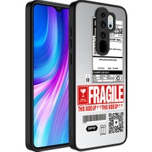 noktaks - Xiaomi Redmi Note 8 Pro - Kılıf Aynalı Desenli Kamera Korumalı Parlak Mirror Kapak - Fragile