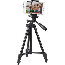 Mezigarc iPhone Tüm Serilerle Uyumlu Siyah Tripod Android Tüm Serilerle Uyumlu Tutucu Tripot Tiktok Tripot Kendinden Çantalı