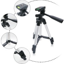 Mezigarc Tüm Telefonlara Uyumlu Telefon Kamera Tutucu Tripod Video Sabitleyici Alüminyum Uzayabilen Tripot Universal Tüm Telefonlara Uyumlu