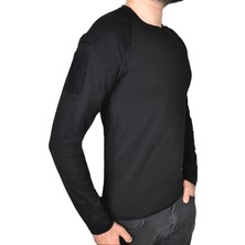 Wolftrap Tactical Belderan Cepli Uzun Kollu Taktik T-Shirt Siyah