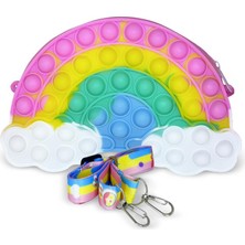 Ogi Mogi Toys Pop It Silikon Gökkuşağı Omuz Çantası