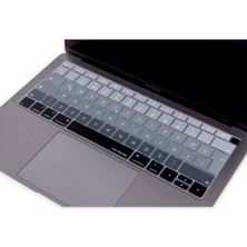 McStorey Laptop Macbook Air Klavye Kılıfı Türkçe Q Harf Baskılı A1932 ile Uyumlu Ombre