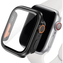 Dexmon Apple Watch 44 mm Uyumlu Kasa ve Ekran Koruyucu Watch Ultra Görünümlü Sert Pc Fit Kalıp