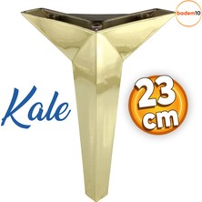 Badem10 Kale Lüks Mobilya Kanepe Sehpa Tv Ünitesi Koltuk Ayağı 23 Cm Altın Gold Baza Ayakları
