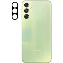 Wowacs Samsung Galaxy A24 Uyumlu Kamera Lens Koruyucu Tam Kaplayan Kavisli Kamera Lens Koruyucu