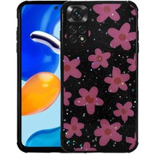 Kılıf Adam Xiaomi Redmi Note 11S Global Kılıf Simli Desenli Kamera Korumalı Parlak  Popy Kapak