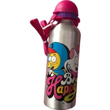 Kral Şakir Alüminyum Matara 500 Ml. - Pembe Kapak