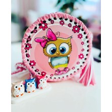 Pink Bag Handmade Kız Çocuk Sevimli Baykuş Makaron Çanta