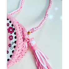 Pink Bag Handmade Kız Çocuk Sevimli Baykuş Makaron Çanta